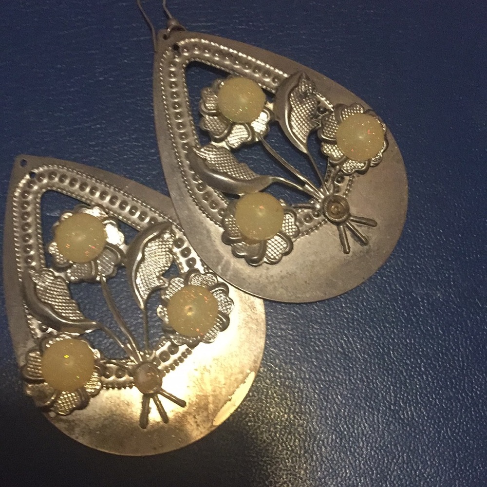 Silver earrings